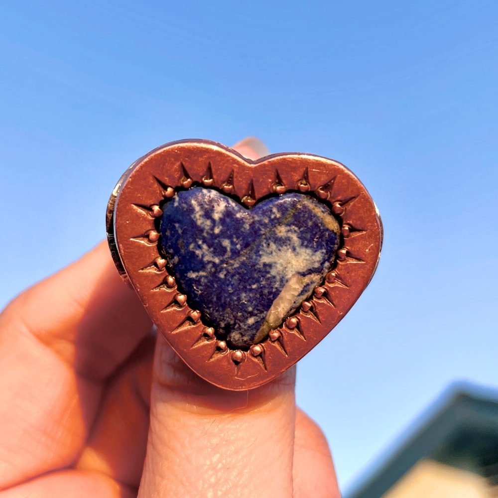 Powerful Pitango Copper Ring- Soladite Gemstone C… - image 5